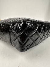 Load image into Gallery viewer, Chanel Shiny Aged Calfskin Quilted Large Shopping Bag Black