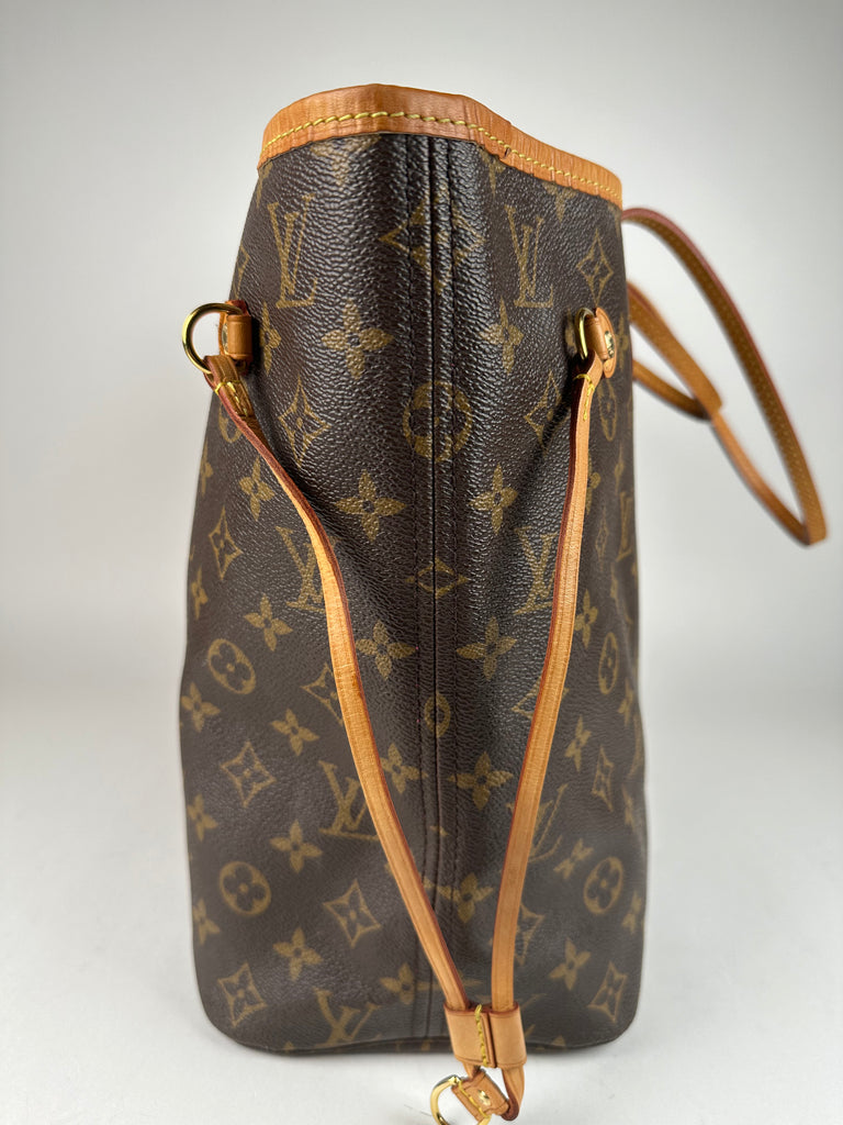 Louis Vuitton Monogram Neverfull MM  With Pouch Peony Interior