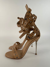 Load image into Gallery viewer, Gianvito Rossi Jett Roma Powder Strap Sandal Heels size 35.5EU