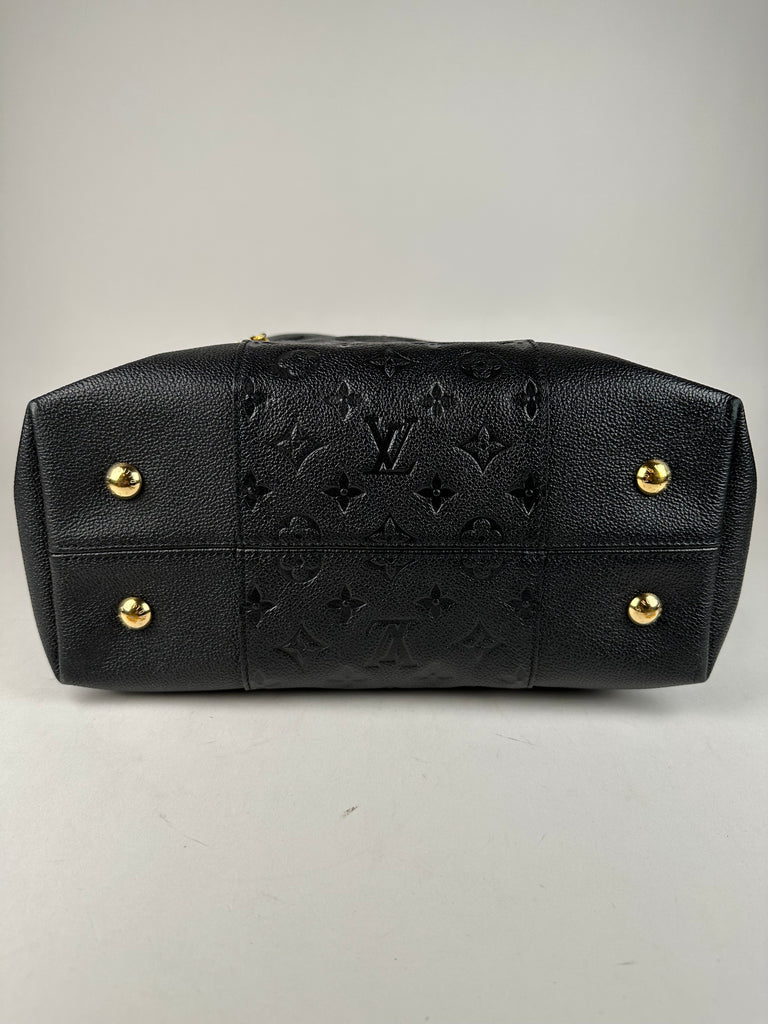 Louis Vuitton Melie Empreinte Leather Hobo Bag Black