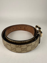 Load image into Gallery viewer, Gucci Gold Guccissima Leather Interlocking G Belt 99cm/39in