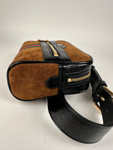 Load image into Gallery viewer, Gucci Ophidia Suede Patent Leather Belt Bag Size 95cm/ 38in Brown