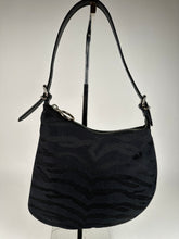 Load image into Gallery viewer, Fendi Zucca/ Zebra Print Small Oyster Bag Black