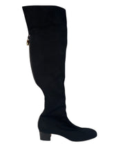 Load image into Gallery viewer, Gucci Over Knee Boots Black Jersey Cotton size 37EU