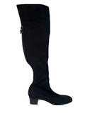 Gucci Over Knee Boots Black Jersey Cotton size 37EU