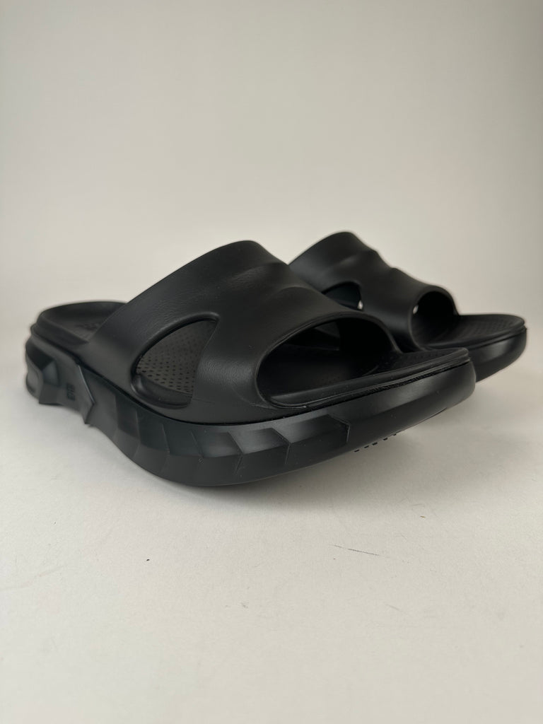 Givenchy Marshmallow Flat Sandals Black size 44EU