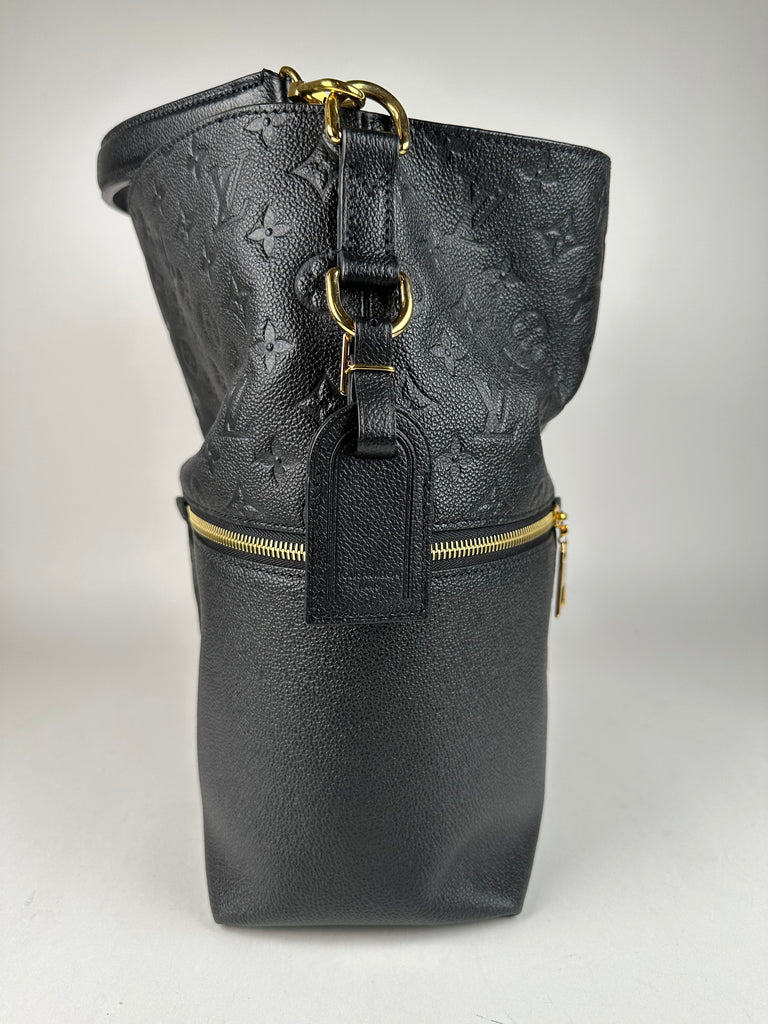 Louis Vuitton Melie Empreinte Leather Hobo Bag Black