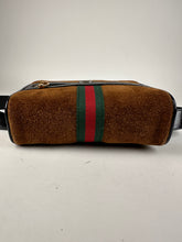 Load image into Gallery viewer, Gucci Ophidia Suede Patent Leather Belt Bag Size 95cm/ 38in Brown