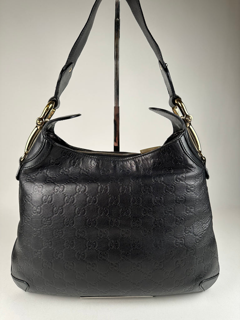 Gucci Guccissima Creole Hobo Black