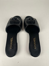 Load image into Gallery viewer, Chanel Camilla Quilted Slides Black Size 38EU
