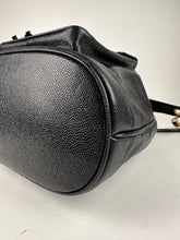 Load image into Gallery viewer, Chanel Vintage Caviar Leather Drawstring Bucket Bag Black