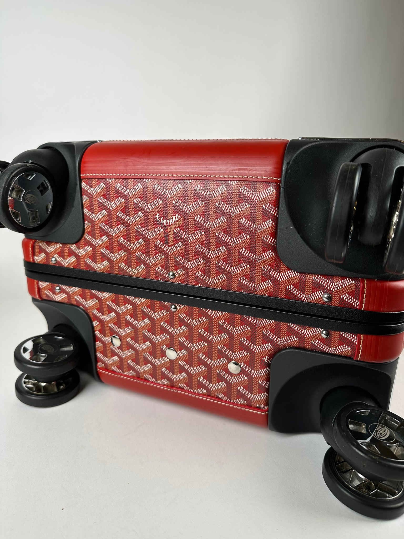Goyard Black Bourget Trolley PM Rolling Travel Cary On Trunk Suitcase  Luggage – THE-ECHELON