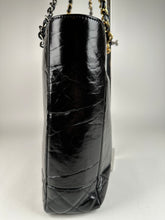 Load image into Gallery viewer, Chanel Shiny Aged Calfskin Quilted Large Shopping Bag Black
