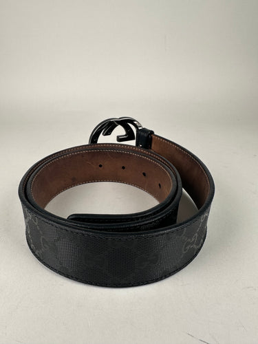 Gucci Imprime Monogram Interlocking G Belt 39in/99cm