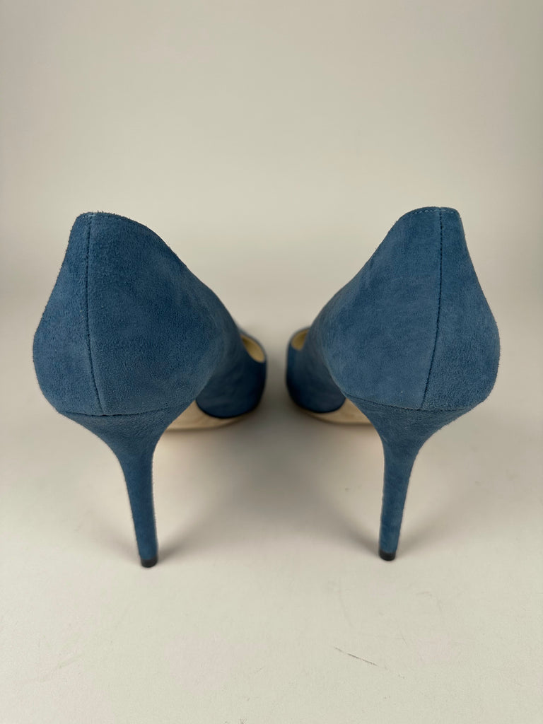 Jimmy Choo  Agnes Suede Pump in Blue size 43EU