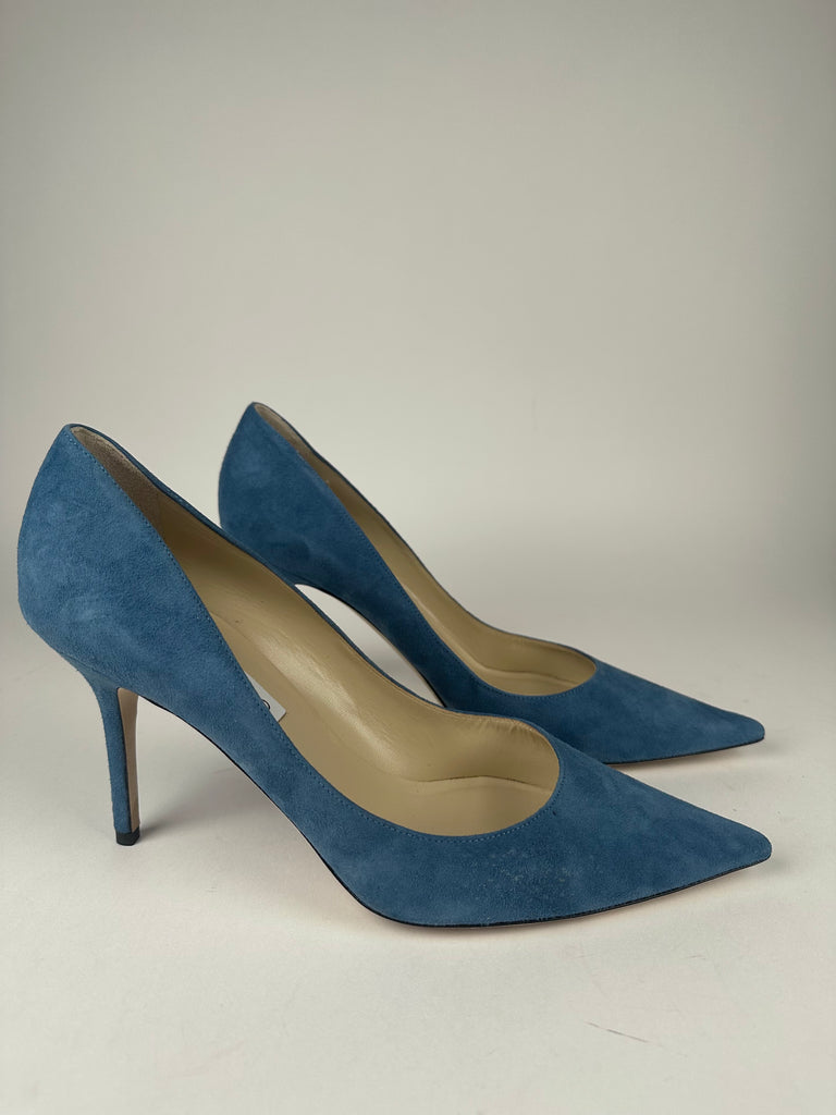 Jimmy Choo  Agnes Suede Pump in Blue size 43EU