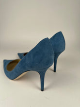 Load image into Gallery viewer, Jimmy Choo  Agnes Suede Pump in Blue size 43EU