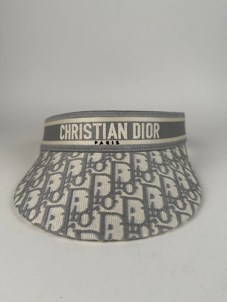 Dior D-Smash Oblique Grey Visor – Sacdelux Dior D-Smash Oblique Grey Visor – Sacdelux