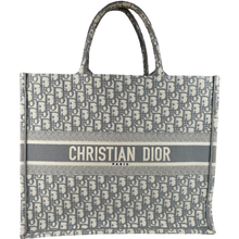 Load image into Gallery viewer, Dior Oblique Canvas Large Book Tote Grey