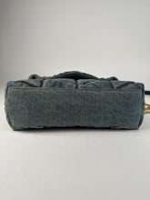 Load image into Gallery viewer, Saint Laurent Denim Quilted Toy Loulou Puffer Monogram Chain Satchel Blue