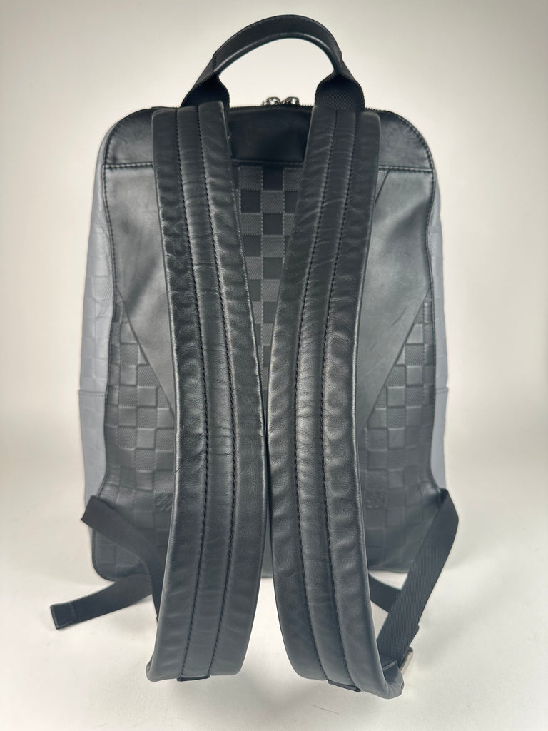 Louis Vuitton Damier Infini Leather Avenue Backpack Grey Black