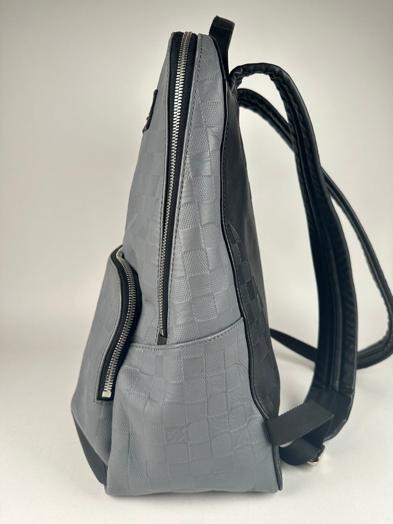 Louis Vuitton Damier Infini Leather Avenue Backpack Grey Black