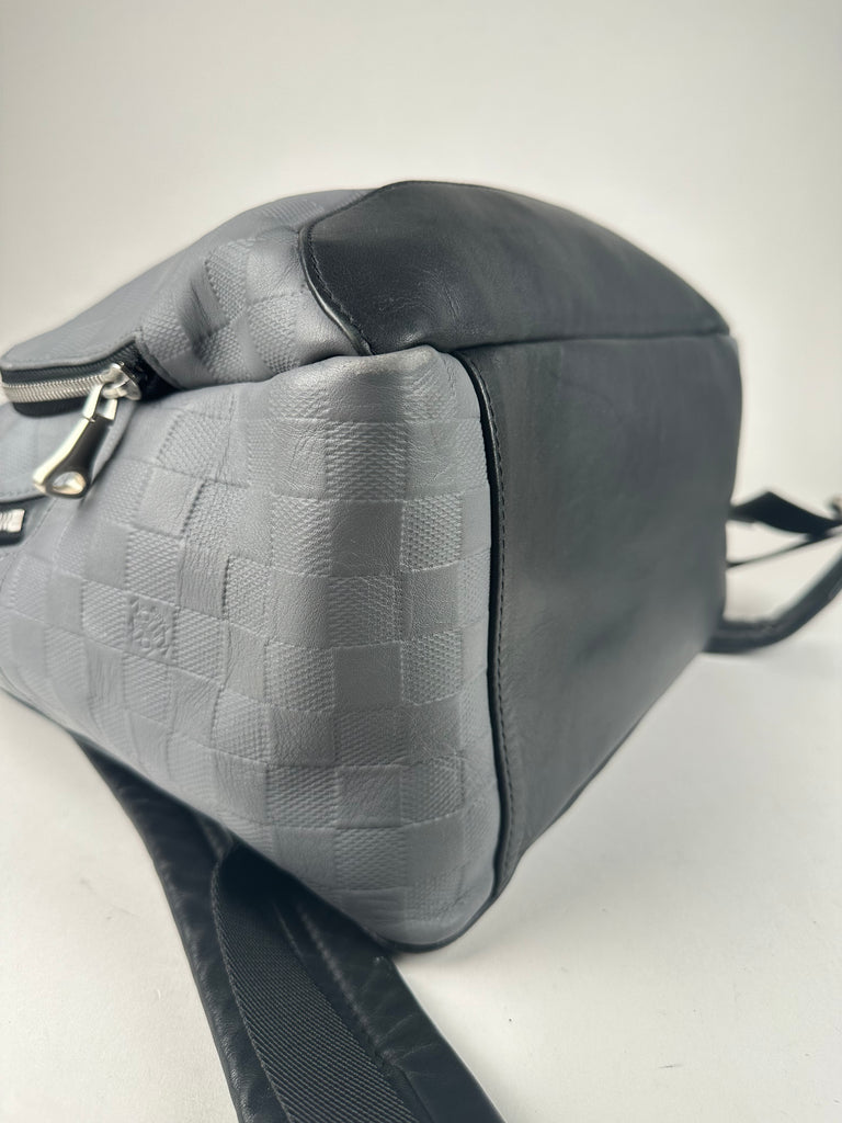 Louis Vuitton Damier Infini Leather Avenue Backpack Grey Black