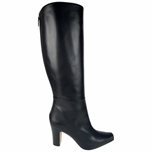 Load image into Gallery viewer, Manolo Blahnik Cantuna Knee High Leather Boots Black Size 40.5EU