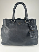 Load image into Gallery viewer, Prada Vitello Daino Tote Black