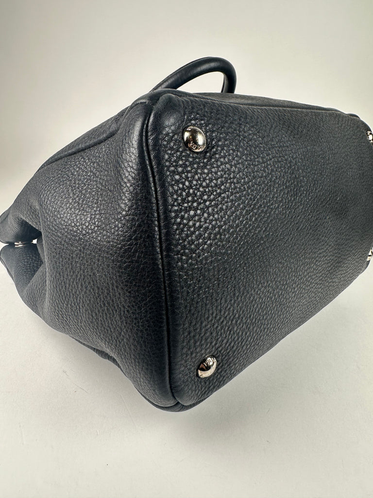 Prada Vitello Daino Tote Black