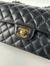 Load image into Gallery viewer, Chanel Caviar Quilted Small Classic Double Flap Black