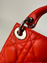 Load image into Gallery viewer, Dior Cannage Quilted Lambskin Nano Lady Dior Orange
