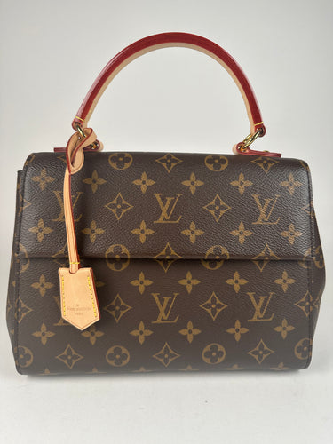 Louis Vuitton - Authenticated Cluny Handbag - Leather Brown for Women, Very Good Condition