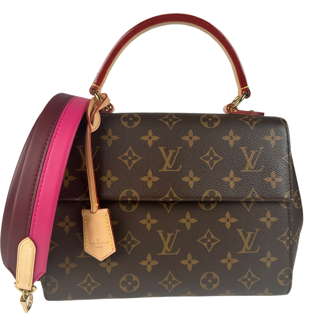 Louis Vuitton Cluny BB Monogram Top Handle Bordeaux Fuchsia