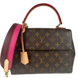 Louis Vuitton Cluny BB Monogram Top Handle Bordeaux Fuchsia