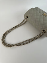 Load image into Gallery viewer, Chanel Lambskin Quilted Small Classic Double Flap Light Grey