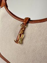 Load image into Gallery viewer, Hermes Toile Courchevel Trim II 31 Gold Hobo Bag