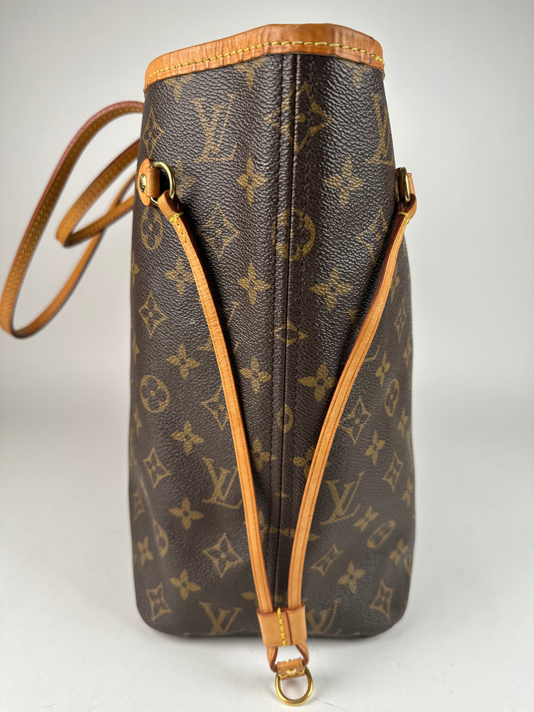 Louis Vuitton Monogram Neverfull MM  With Pouch Peony Interior