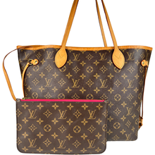 Load image into Gallery viewer, Louis Vuitton Monogram Neverfull MM  With Pouch Peony Interior