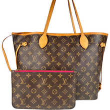 Load image into Gallery viewer, Louis Vuitton Monogram Neverfull MM  With Pouch Peony Interior