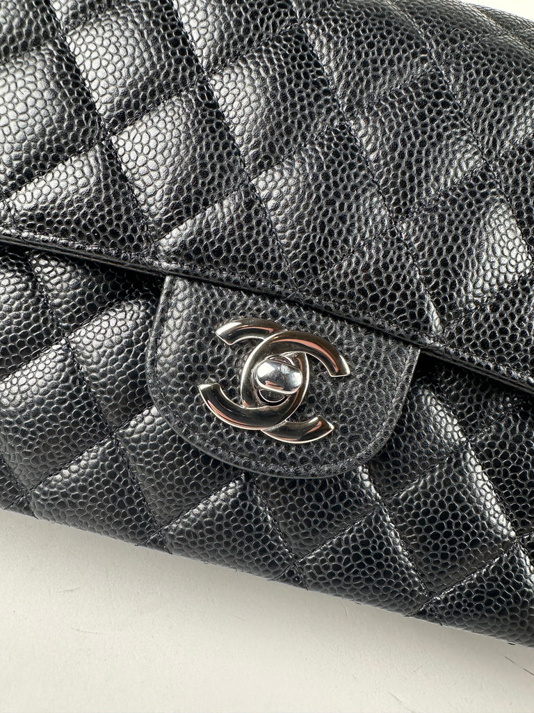 Chanel Caviar Quilted Medium Double Flap Black