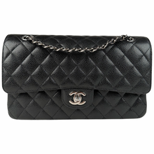 Load image into Gallery viewer, Chanel Caviar Quilted Medium Double Flap Black