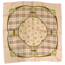 Load image into Gallery viewer, Burberry Vintage Check Floral Pattern Scarf Pink