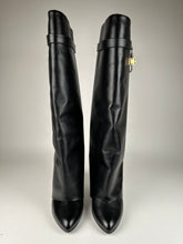 Load image into Gallery viewer, Givenchy Shark Lock Tall Boots Black Leather Size 42EU