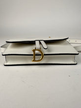 Load image into Gallery viewer, Dior Grained Calfskin Saddle Belt Pouch White