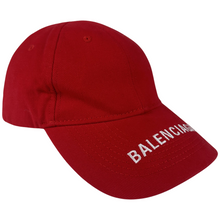 Load image into Gallery viewer, Balenciaga Logo Baseball Cap Red