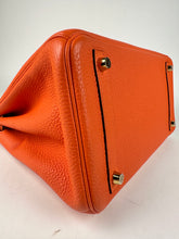 Load image into Gallery viewer, Hermes Birkin 30 Orange Clemence Leather GHW