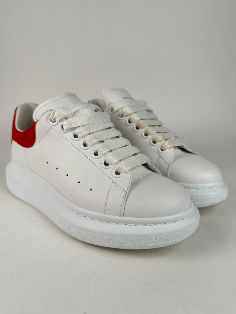 Alexander McQueen Oversized Sneakers Red White Size 36EU