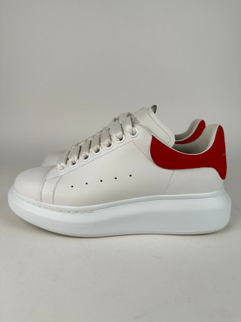 Alexander McQueen Oversized Sneakers Red White Size 36EU