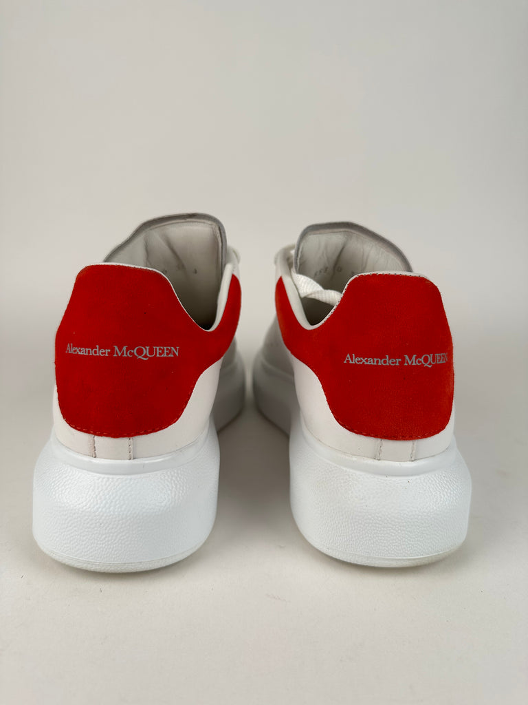 Alexander McQueen Oversized Sneakers Red White Size 36EU